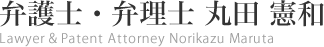 弁護士・弁理士 丸田 憲和/Norikazu Maruta